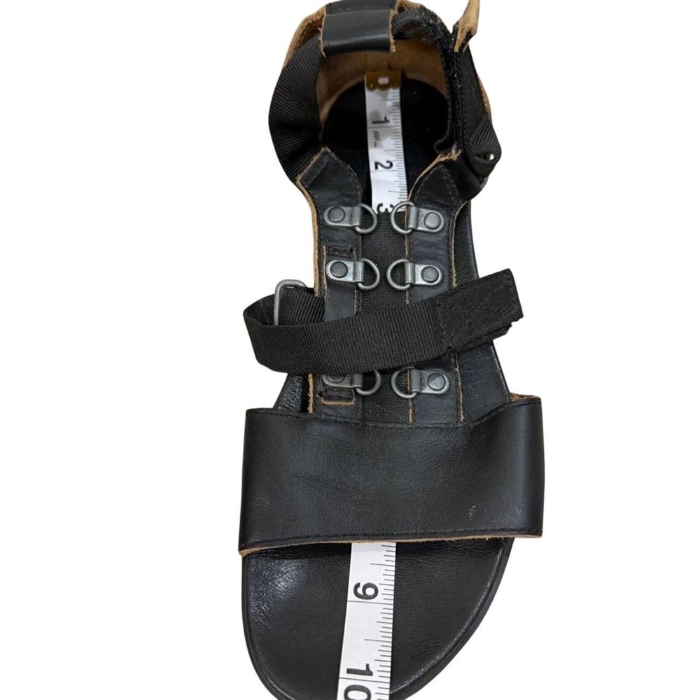 Sorel Carly Torpeda Leather Gladiator‎ Sandals Black Women's Size 9 Estimated - Picture 5 of 5